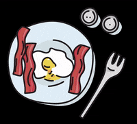 dear_nessa breakfast bacon dearnessa baconandegg GIF