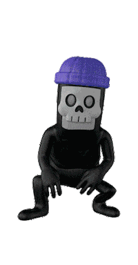 Skull Laughing Sticker by JohnsonnLe