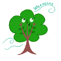 Mia_stuff_37 fun nature tree wind Sticker