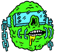 Heavy Metal Monster Sticker by Russell Taysom