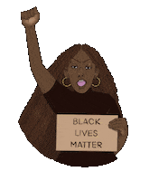 Black Lives Matter Sticker by Adesewa Adekoya