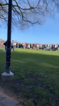 Police Issue Fines as Hundreds of People Crowd Into Liverpool Park on St Patrick's Day