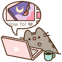 Art Working Sticker by Pusheen