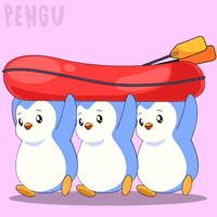 Huddle Up Lets Go GIF by Pudgy Penguins