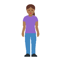 emojivid woman emoji standing emojivid Sticker