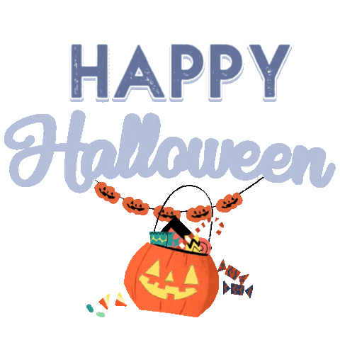 Happy Trick Or Treat Sticker by WildSkyMedia