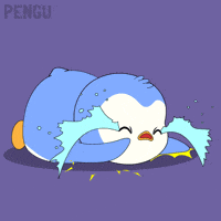 Sad Oh No GIF by Pudgy Penguins