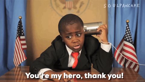 You're My Hero - GIPHY Clips