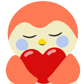 finchcare giphyupload heart hug bird Sticker