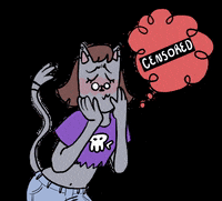 curleyharris cat blush miss you catgirl GIF