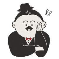 驚訝 嚇到 Sticker by Bank of Culture