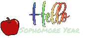 Back To School Hello Sticker