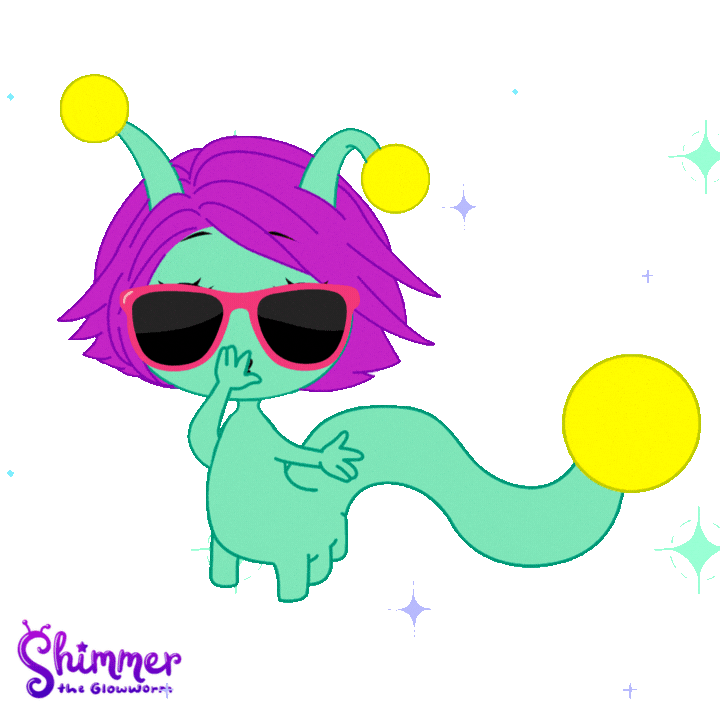 Glow Main Character Sticker by ShimmertheGlowworm