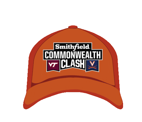 Virginia Tech Hat Sticker by Smithfield Brand