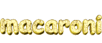 macaroni rotating Sticker by AnimatedText