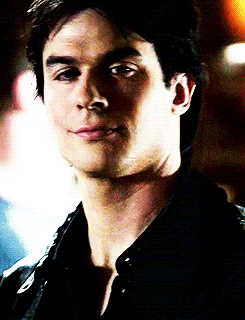 the looks weird but so does he damon salvatore GIF