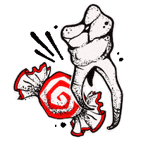 Sweet Tooth Halloween Sticker