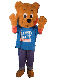 Bear Waving Sticker by Hanse Haus