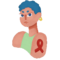 Sexual Health World Aids Day Sticker by Kennedy