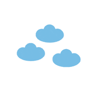 Cartoon Cloud Sticker