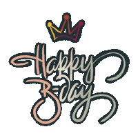 Celebrating Happy Birthday Sticker