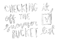 Bucket List Summer Sticker