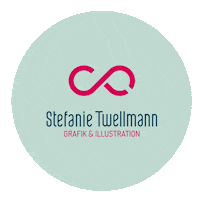 stefanietwellmann logo illustration design graphic design Sticker
