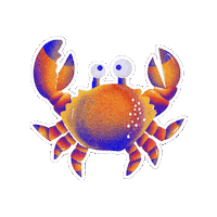 Crab Krebs Sticker