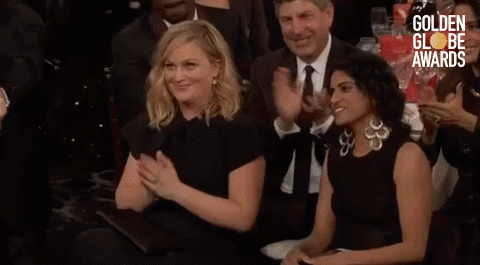 amy poehler applause GIF by Golden Globes
