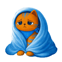 Sad Cat Sticker by UNICEF