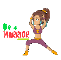ZentasticFit smile yoga zen warrior Sticker