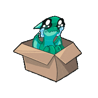 Outland_norge sad crying dragon fantasy Sticker