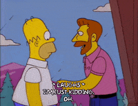joking homer simpson GIF
