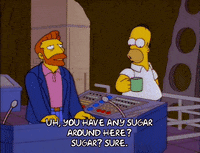 homer simpson coffee GIF