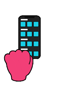 Hand Scrolling Sticker by Kouch