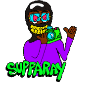 Suppa Sticker by Nuttz
