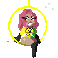 Drag Queen Pixel Art Sticker by josuegrotesco