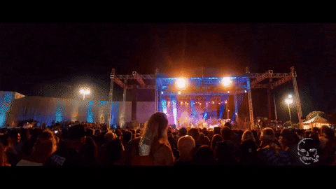 slightlystoopid giphygifmaker crowd stage lighting GIF
