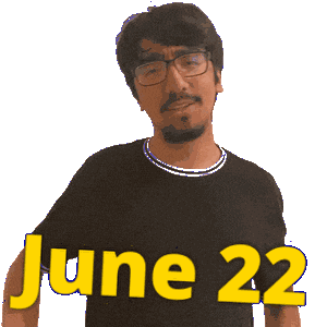 22 June Sticker