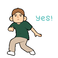 BigmouthStudio yes stickers johnny thatsright Sticker