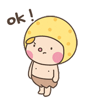 mangoking yellow kid mango mangoking Sticker