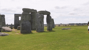 Climate Protesters Spray Orange Powder Over Stonehenge