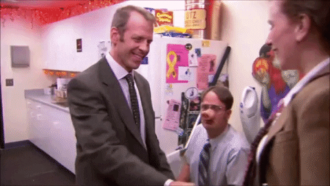thehiighlow giphygifmaker kiss halloween the office GIF
