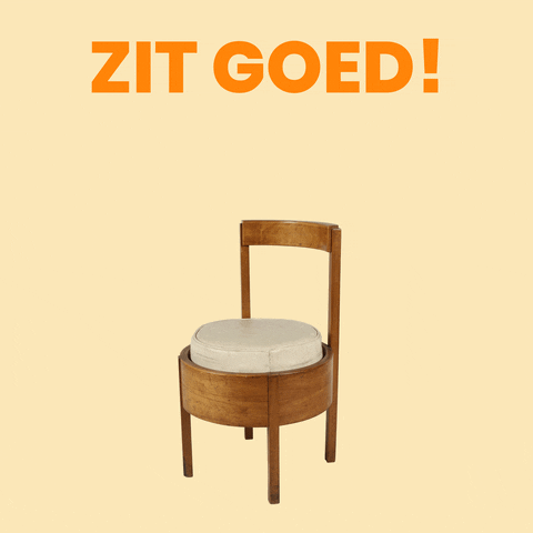 Dat Zit Goed GIF by Design Museum Gent