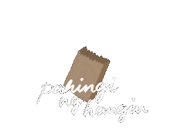 Paper Bag Calligraphy Sticker