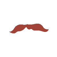 Moustache Sticker by Lemery Games