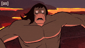 Shocked Run GIF by Adult Swim