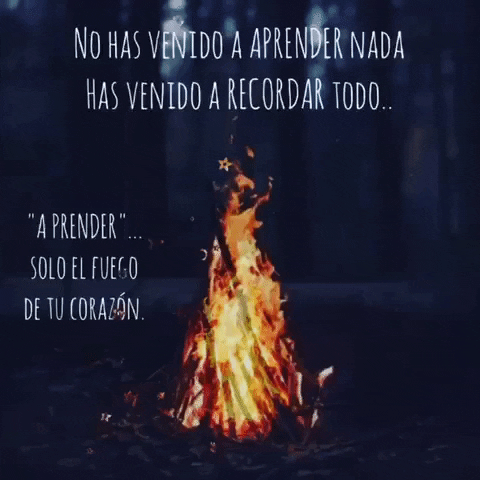 elsenderodelchaman giphygifmaker fuego aprender prender el fuego GIF