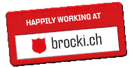 brockich happy job worker mitarbeiter Sticker