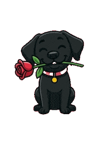 Dog Love Sticker